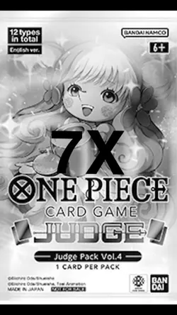 One Piece Card Game Judge Pack Vol 2 Promotions Cards English Sealed - 7X - Image 1