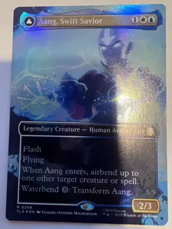 MTG Aang, Swift Savior (Borderless FOIL) - Avatar, The Last Airbender - NM - Image 1