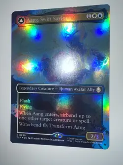 MTG Aang, Swift Savior (Borderless FOIL) - Avatar, The Last Airbender - NM - Image 3