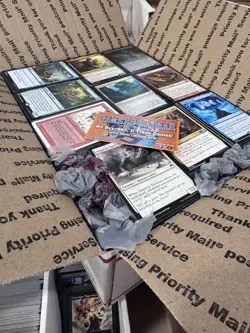 ??17lbs+ 4200+ UNSEARCHED Magic The Gathering Bulk Lot LP/NM w/ Rares & Foils? - Image 1