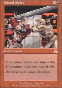 1x Grand Melee - Foil Moderate Play MTG Magic - Kid Icarus - - Image 1