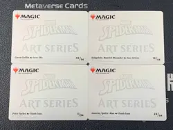 Magic MTG Green Goblin Peter Parker /54 Marvel Spider-Man Art Series Lot*4 - Image 2