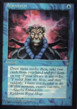 Brainstorm - Ice Age: #61, Magic: The Gathering Nm R62 - Image 1