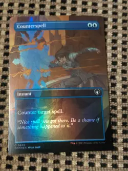 Counterspell (Borderless) Commander Masters Foil Nm Mint Never Played - Image 1