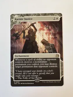 Karmic Justice - SHOWCASE - MTG Wilds of Eldraine: Enchanting Tales - NM - Image 1