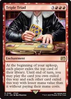 FOIL TRIPLE TRIAD mtg NM Final Fantasy 1 Rare - Image 1