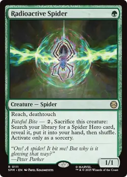 FOIL RADIOACTIVE SPIDER mtg NM Marvel's Spider-Man 1 Rare - Image 1
