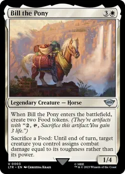 FOIL BILL THE PONY mtg NM Lord of The Rings 1 Unc - Image 1