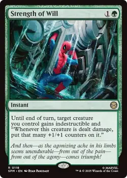 FOIL STRENGTH OF WILL mtg NM Marvel's Spider-Man 1 Rare - Image 1