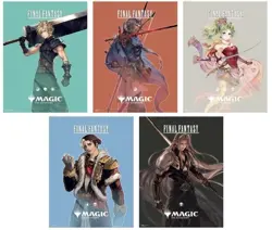 Foil Poster Final Fantasy MTG Magic The Gathering Complete set of 5 - Image 1