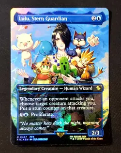 Lulu, Stern Guardian (Borderless) (Chocobo Track Foil) Commander: Final Fantasy - Image 1
