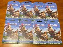 Magic the Gathering Bloomburrow Value Booster - Lot Of 8 Sealed Packs - Image 1