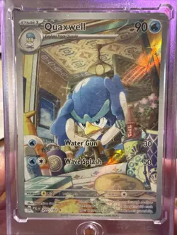 Pokemon TCG Quaxwell Scarlet & Violet Paldea Evolved Holo Card 207/193 Full Art - Image 1