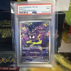 GASTLY 177/162 PSA 9 - 2024 POKEMON TEF EN-TEMPORAL FORCES ILLUSTRATION RARE - Image 1