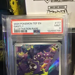 GASTLY 177/162 PSA 9 - 2024 POKEMON TEF EN-TEMPORAL FORCES ILLUSTRATION RARE - Image 2