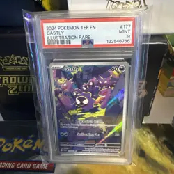 GASTLY 177/162 PSA 9 - 2024 POKEMON TEF EN-TEMPORAL FORCES ILLUSTRATION RARE - Image 3