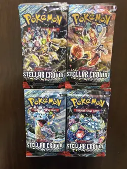 Pokemon Scarlet & Violet Stellar Crown Loose Booster Packs - Image 1