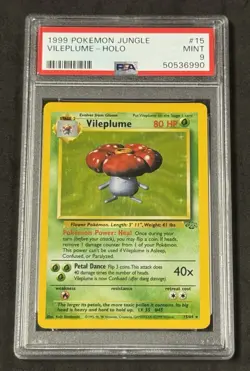 1999 Pokemon Jungle Set Vileplume Holo 15/64 Mint PSA 9 - Image 1