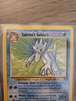 Pokemon Sabrina's Golduck Gym Challenge 30/132 Excellent Condition - Image 2