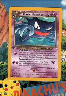 Pokemon TCG Dark Haunter 36/105 Neo Destiny Regular 1st Edition Non-Holo LP - Image 1