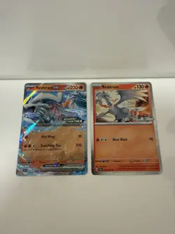 Pokemon TCG Reshiram 022/142 & 030/159 Stellar Crown JT STAMPED COSMOS HOLO - Image 1