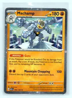 Pokemon 151 Machamp Cosmos Holo 068/165 Sam's Club Exclusive - Image 1