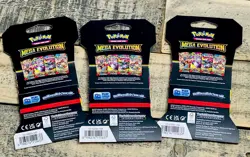 Pokemon TCG Mega Evolution Sleeved Booster Pack LOT OF 3 FACTORY SEALED NO RSRV - Image 2