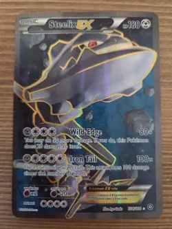 2016 Pokemon Steelix EX Full Art Rare Holo 108/114 - XY Steam Siege - NM - Image 1