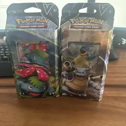 Blastoise V & Venusaur V Battle Decks Set of 2 Pokemon TCG New & Factory Sealed - Image 1