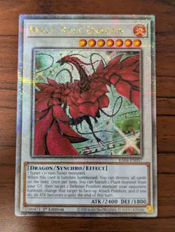Yu-Gi-Oh! Black Rose Dragon Alt Art Quarter Century Secret Rare RA04-EN057 NM/LP - Image 1