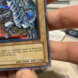 Yu-Gi-Oh! TCG Secret Rare Blue-Eyes White Dragon PCK-001 Near Mint English - Image 5