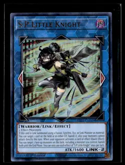 2024 YuGiOh Quarter Century Bonanza Ultra Rare 1st Edition S:P Little Knight - Image 1
