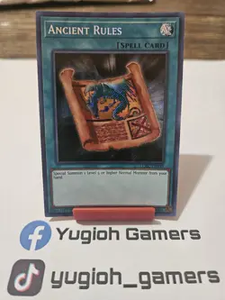 Yu-Gi-Oh Ancient Rules LCKC 1st Edition Secret Rare Light Played - Image 1