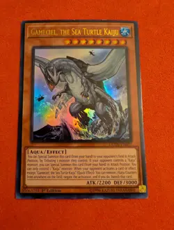 Gameciel, The Sea Turtle Kaiju - DUDE-EN037 - Ultra Rare - 1st Edition - Yugioh - Image 1