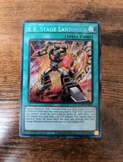 R.B. Stage Landing DUAD-EN096 Secret Rare 1st Edition Yugioh Doom Of Dimensions - Image 1