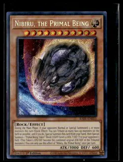 2023 YuGiOh 25th Anniversary Rarity Collection Secret Rare 1st Edition Nibiru, - Image 1