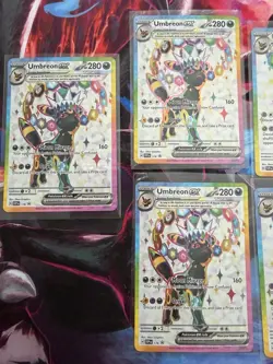 7 Card Pokemon Prismatic Evolutions Promo Lot- Espeon ex 175 & Umbreon 176 NM - Image 3