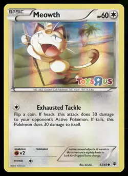 Meowth - 53/83 (Toys R Us Promo) Miscellaneous Cards & Products 053/083 Pokemon - Image 1