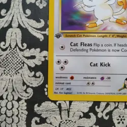 Giovanni's Meowth 74/132 1st Edition Gym Challenge Pokemon Card Vintage - Image 5