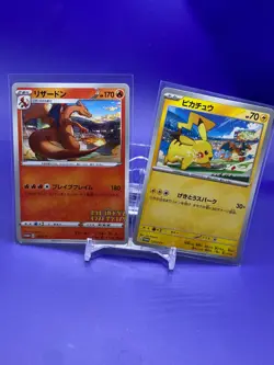 Charizard Promo pikachu set Pokemon Card Game TCG Japanese Nintendo Japan F/S - Image 1