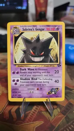Pokemon TCG Sabrina's Gengar 29/132 Gym Challenge Non-Holo Card - Image 1