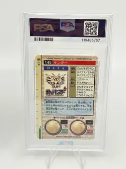 PSA 9 Pokemon Card Japanese Carddass Zapdos #145 PSA 8 Articuno #144 2Card Set - Image 5