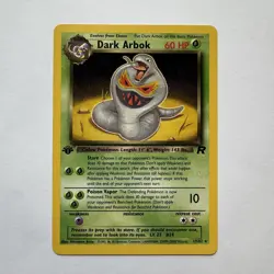 Dark Arbok 19/82 1st Edition Team Rocket Rare Pokemon Card TCG - Image 1