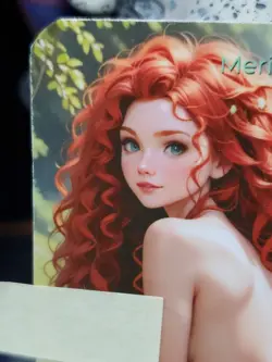 1/1 Only 1 Made Merida Princess Brave Disney Topless Lonestar Customs NSFW Card - Image 3