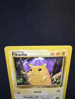 Pokemon Pikachu TCG Yellow Cheeks Base Set Promo Card E3 - Image 2