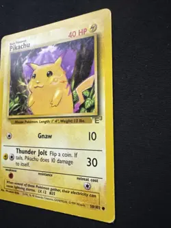 Pokemon Pikachu TCG Yellow Cheeks Base Set Promo Card E3 - Image 4