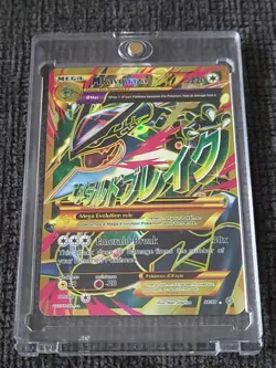 M Rayquaza EX Shiny Full Art Holo Card 98/98 XY-Ancient Origins - Image 1