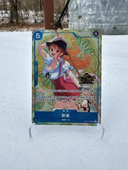 Exclusive Chinese 3rd Anniversary Set Nami OP11-054 One Piece Card - Image 1