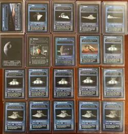 Star Wars CCG Lot 20 Cards w/ Flagship Executor Foil, Death Star Foil - Image 1