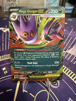 Mega Gengar ex 056/094 Double Rare 2025 Phantasmal Flames Pokemon Card NM - Image 1